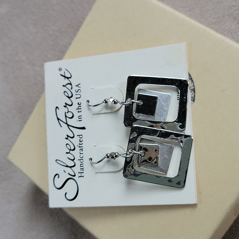 Silver Forest Earrings